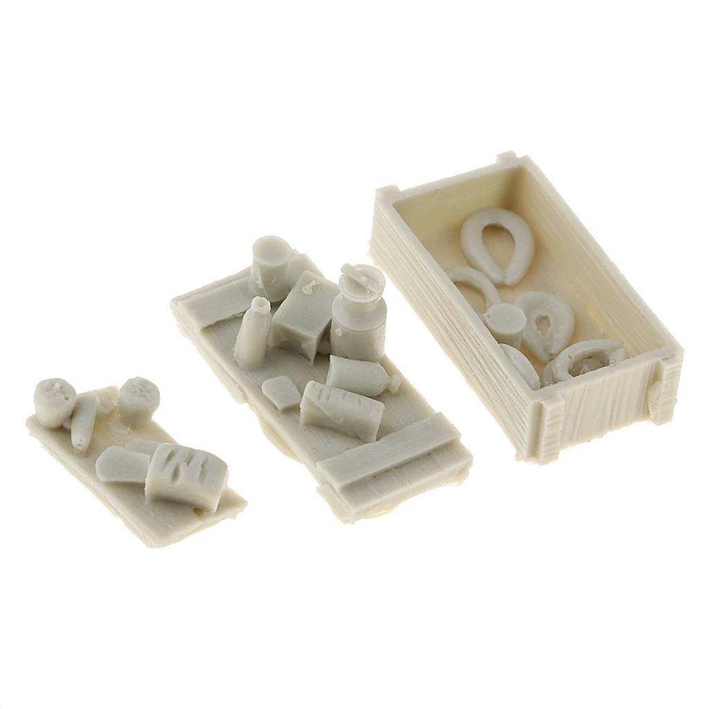 1:35 Scale Resin Food Sausage Bread Fruits Model DIY Soldier Scene Accessories Modern Military Equipment