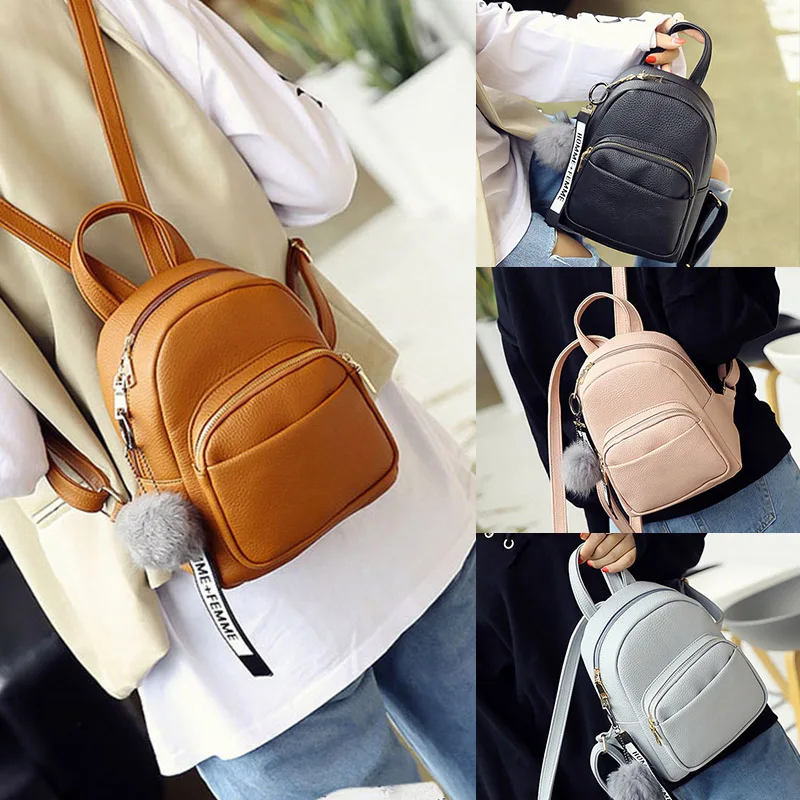 Миниатюрные женские рюкзаки Wobag из мягкой искусственной кожи школьные ранцы с