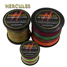 Hercules PE Braided Fishing Line Multicolor Sea Saltwater Fishing Cord Super Strong 4 Strands 100M 300M 500M 1000M 1500M 2000M Hercules PE Braided Fishing Line Multicolor Sea Saltwater Fishing Cord Super Strong 4 Strands 100M 300M 500M 1000M 1500M 2000M