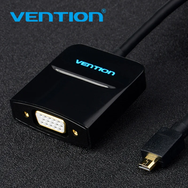 Vention микро HDMI к VGA кабель мужчин и женщин VGA адаптер аудио разъем и Micro USB кабель HDMI конвертер для xbox PS4 с 3,5 мм