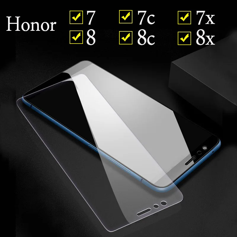 Защитное стекло для huawei Honor 8x 7x 8c 8 7 закаленное стекло для Honor 7X 7C Защита экрана для Honor 7 8 Lite защитная пленка
