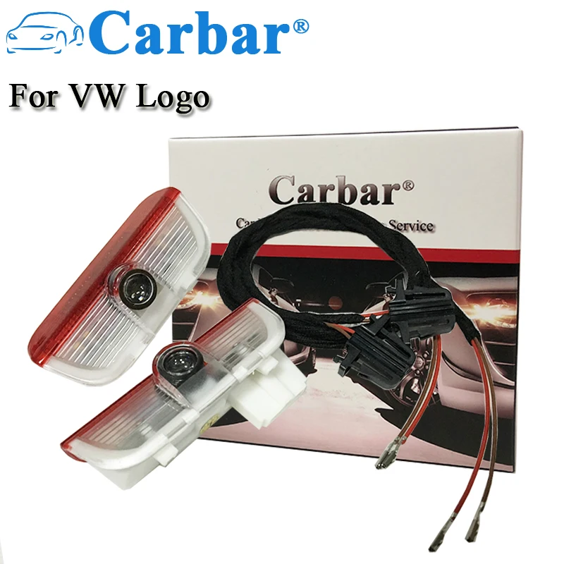 

Carbar# LED Welcome Car Light Door Logo Projector Lamp Ghost Shadow Lights For VW Courtesy Light Logo Good Quality