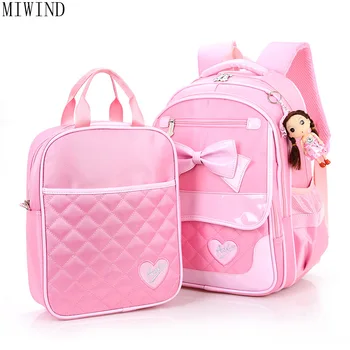 

Children Backpack Schoolbags Cartoon Knapsack For Youth High Quality Nylon PU Backpack Child Book Bag TY768