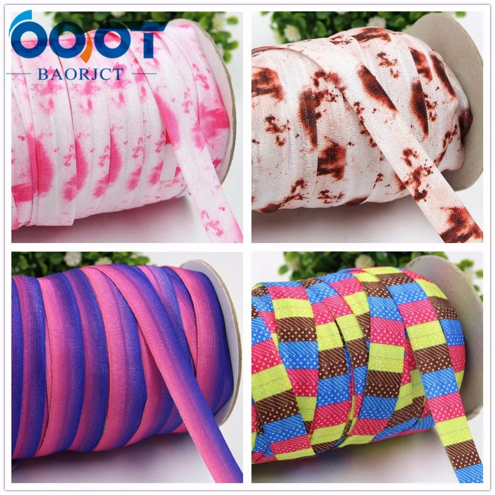 

OOOT BAORJCT,1752617, 5/8'',16MM Cartoon Fold Over Elastic Ribbon , 10 yards Hair ring DIY handmade clothing accessories,
