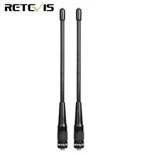 2 шт. Retevis RHD-701 SMA-F антенна VHF/UHF для Kenwood BAOFENG UV-5R BF-888S RETEVIS H777 RT6 HYT радиолюбителей Walkie Talkie C9045A