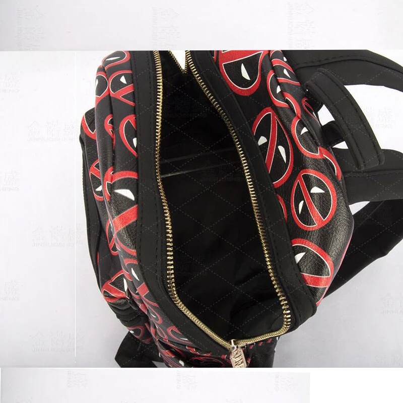 LIANGKA Mochila الظهر النساء على ظهره مصغرة صغيرة بو الجلود الأعجوبة Deadpool السفر حقيبة كلية الرياح حقيبة المدرسة الترفيه