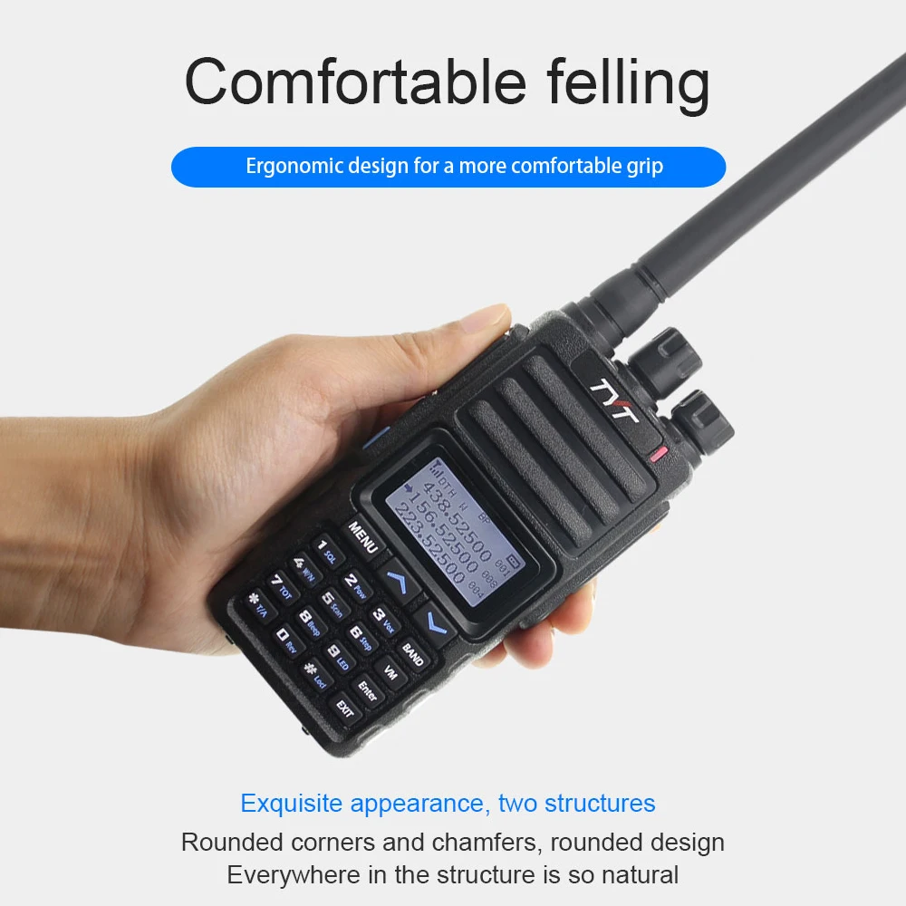 Новинка трехдиапазонная рация TYT TH 350 136 174 МГц 220 260 400 470 трехрежимный УФ трансивер 5