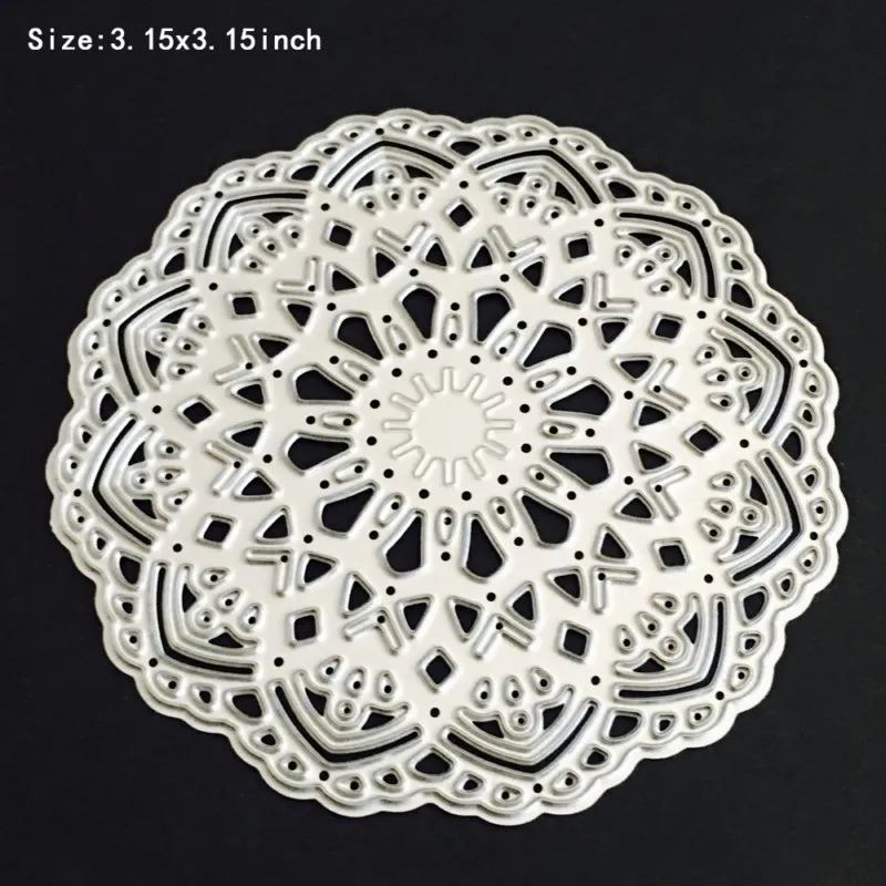 Прекрасный цветок Doily высечки новые металлические высечки для DIY скрапбукинга карты декор трафареты с тиснением Troqueles ремесла штампы