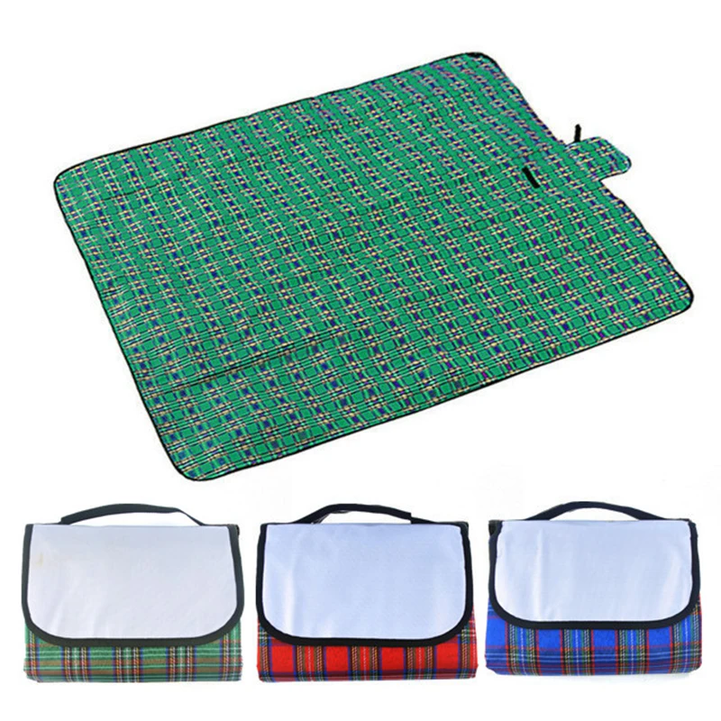 

3 Size Outdoor Beach Picnic Mat Multiplayer Waterproof Moistureproof spring Camping Mat baby blanket folding beach blanket