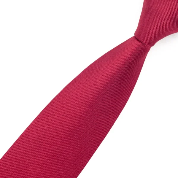 Мужской галстук тонкий узкий галстук 6 см ширина шелк красный сплошной HH-001