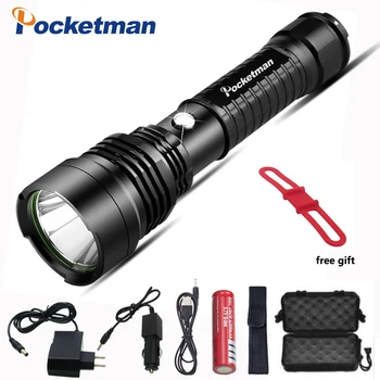 

7000Lumens LED Tactical Flashlight T6 Torch Rechargeable Waterproof Linternas lamp by 1*18650 or 3*AAA Super Bright