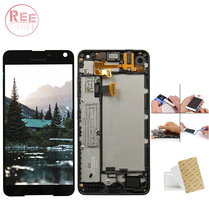 

Original For Microsoft Nokia Lumia 650 LCD Display Touch Screen Digitizer Assembly with frame replacement parts+repair LCD tools