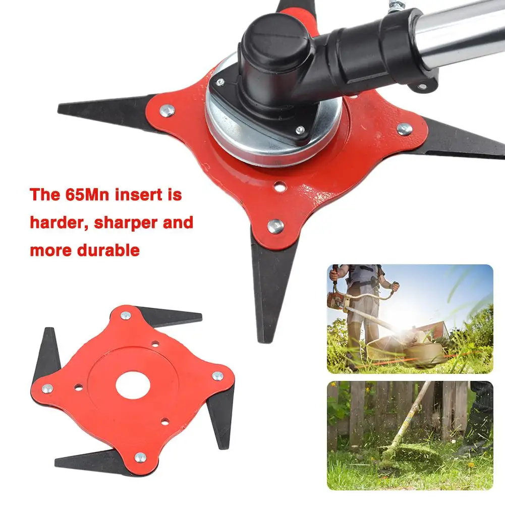 Garden Lawn Mower Blade Durable Manganese Steel Grass Trimmer Brush Cutter Head Garden Lawn Grass Trimmer Head Blades Garden Lawn Mower Blade Durable Manganese Steel Grass Trimmer Brush Cutter Head Garden Lawn Grass Trimmer Head Blades