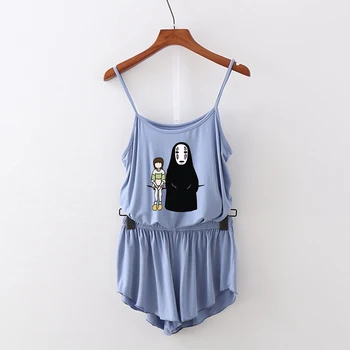

Spirited Away Camisole two piece set Cool Women Camisole Oversize Navel sleeveless waistcoat and Kpop Shorts Pants Sexy Summer