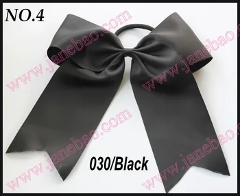 

free shipping fashion 30pcs fashion 8'' cheerleading hair bows ponyholder cheer hair clips for girl cheerleader bows