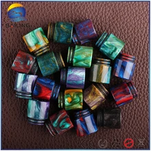 Sailing Epoxy resin drip tips smoke mouthpiece wide bore dual O rings for TFV8 Tornado Griffinn 25 RTA electronic cigarette