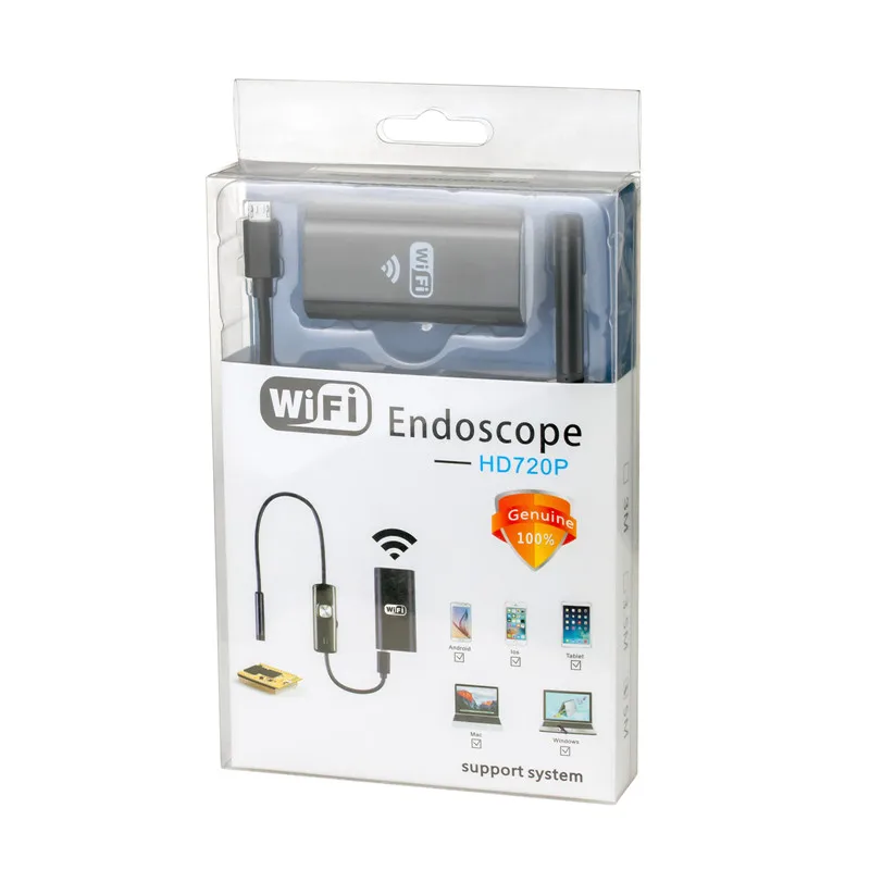 TRINIDAD WOLF WIFI эндоскоп камера жесткий мягкий кабель Инспекционная 8 мм 1 м IOS USB
