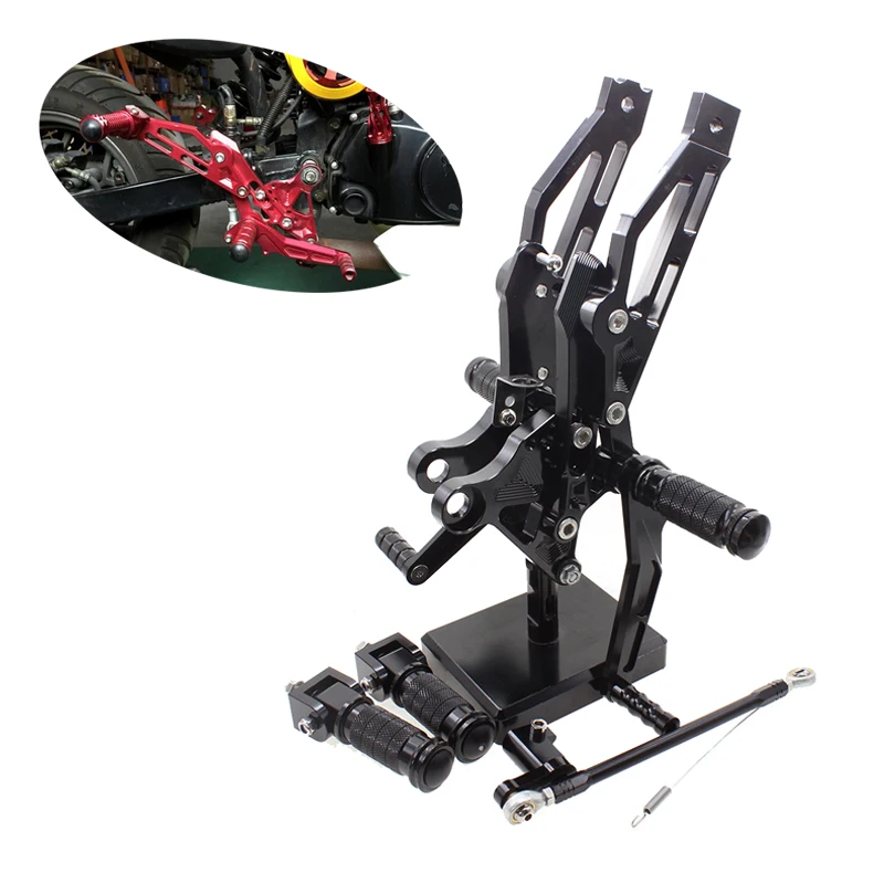 

Motocyle Accessories Footrests Aluminum CNC Adjustable Rearset Foot Rest Pegs For Honda Grom MSX125 MSX 125 2012 2013 2014 2015