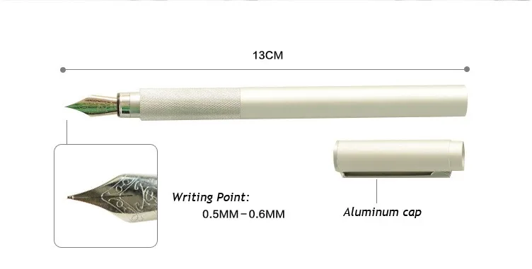 Япония Muji высокое качество алюминиевая короткая карманная авторучка чернила для гелевой ручки