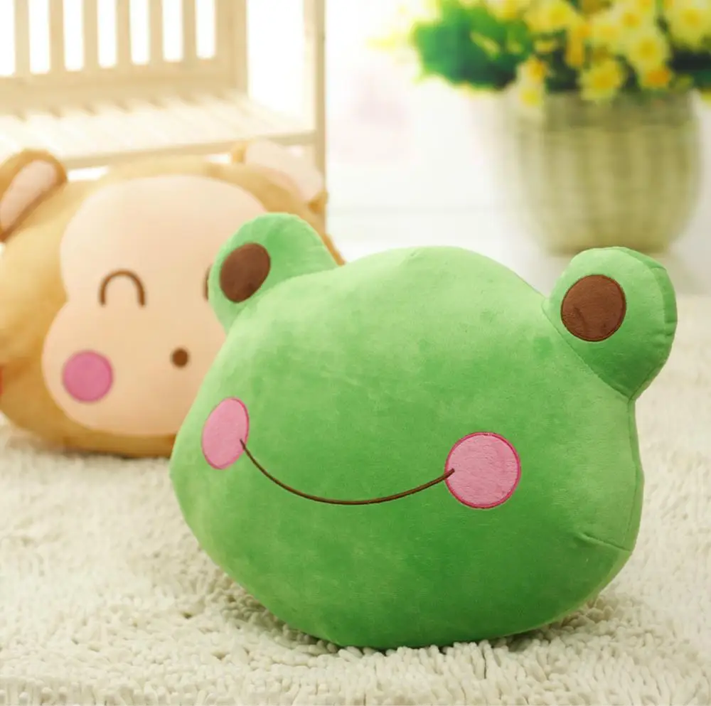 New Coming 1Pc 40Cm Cute Green Frog Plush Toys Kids pillow Cushion Soft