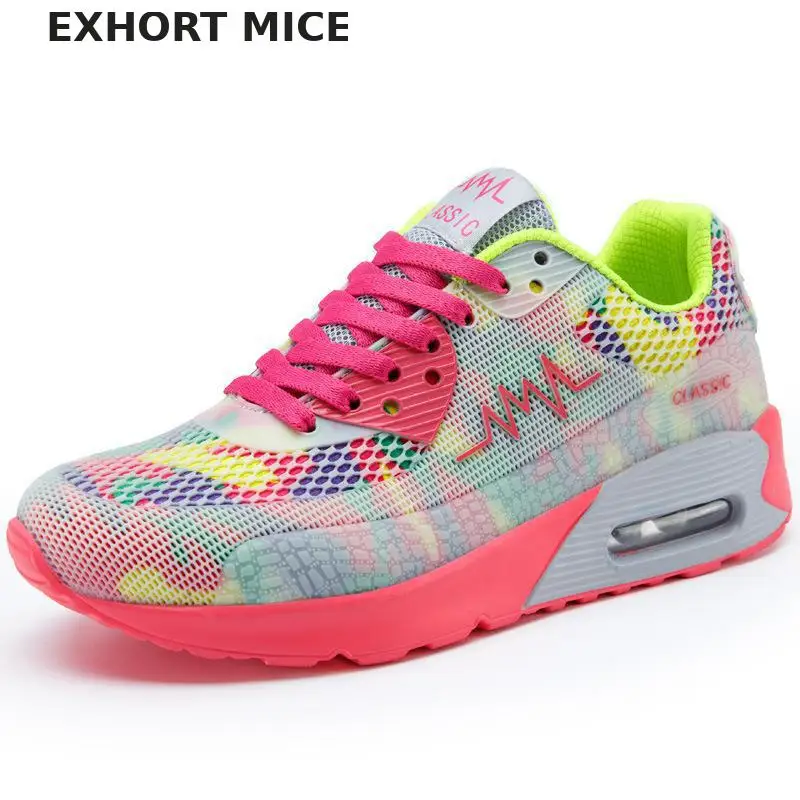 

2019 New Fashion Flat sneakers Women Trainers Breathable Sport Woman Shoes Casual Outdoor Walking Flats Zapatillas Mujer
