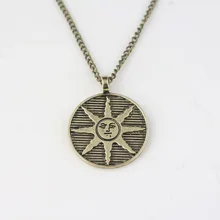 Dark Souls Solaire Of Astora Sun Pendant Necklace Summer Jewelry for Men Women Accessories Gift hot fashion dark souls solaire of astora sun pendant zinc alloy male necklace dark souls sunbros necklace sun necklace