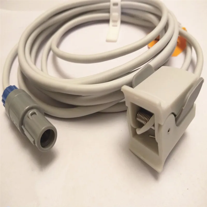 Пульса и уровня кислорода в крови Spo2 Сенсор Для Contec CMS60, PM50, CMS7000 использования, цифровой 5 pin Spo2 Сенсор s, наружного дефибриллятора(Анд fingerclip spo2 зонд 3M TPU