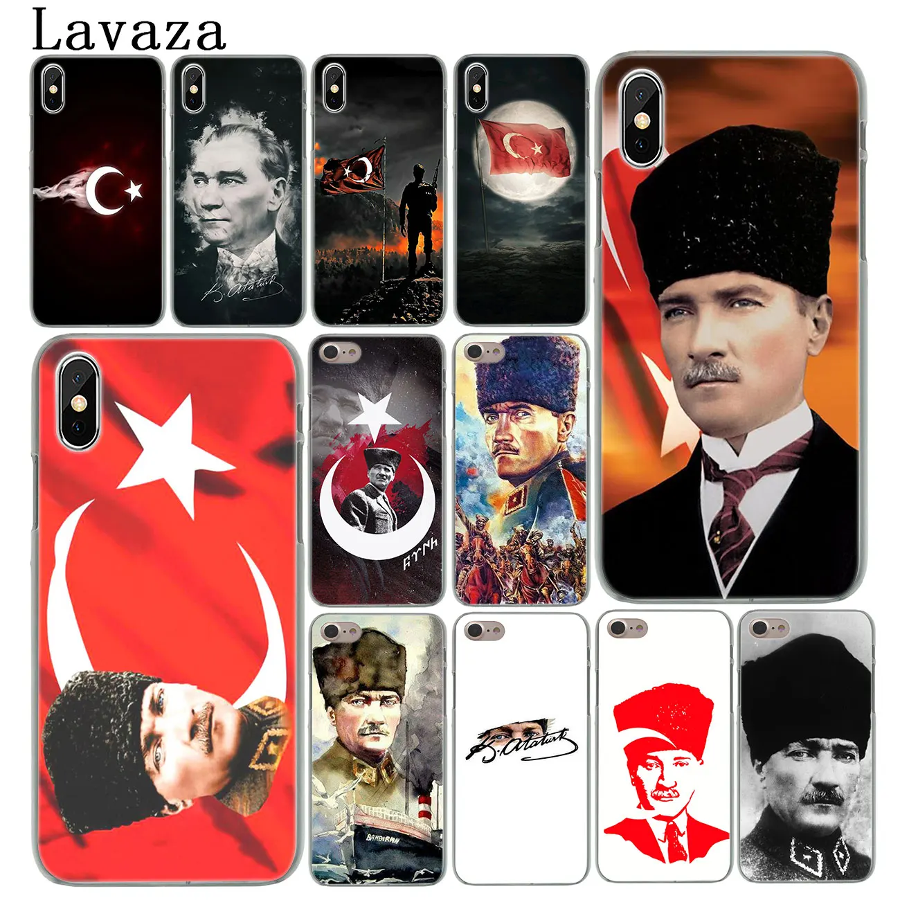 Lavaza Turkey Mustafa Kemal Ataturk Hard Phone Case for iPhone XR X XS 11 Pro Max 10 7 8 6 6S 5 5S SE 4S 4 Cover | Мобильные