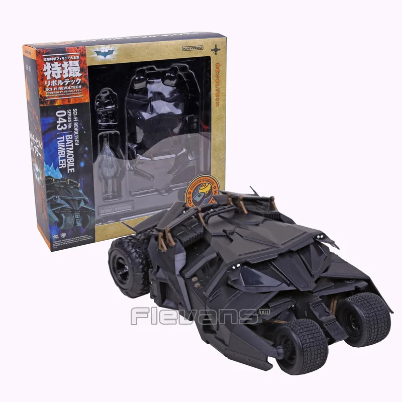 SCI-FI для тинейджеров Revoltech серии № 043 Batman Batmobile массажер ПВХ, движущаяся фигурка, Коллекционная модель, игрушка