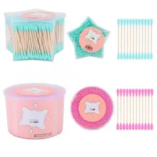 500 шт двухконцевые одноразовые палочки для снятия макияжа