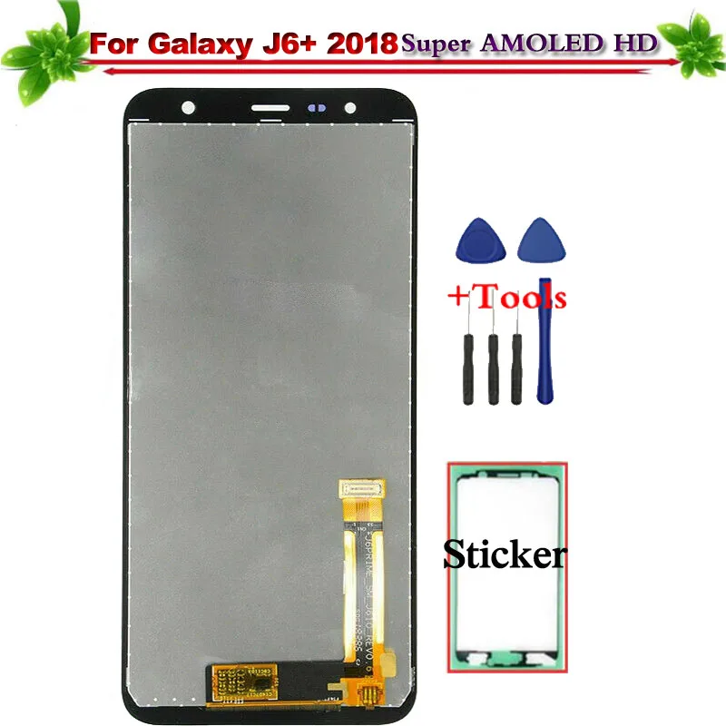 

Replacement for Samsung Galaxy J6+ 2018 J610 SM-J610F J610FN LCD Display Touch Screen Digitizer Assembly for J6+ Super Amoled