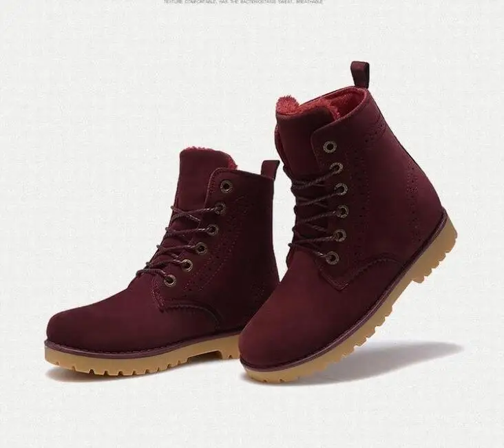 

2015 New Fashion Winter Shoes Women'S Winter Suede Boots For Men Ladies Snow Boot Botines Mujer Chaussure Femme HOT