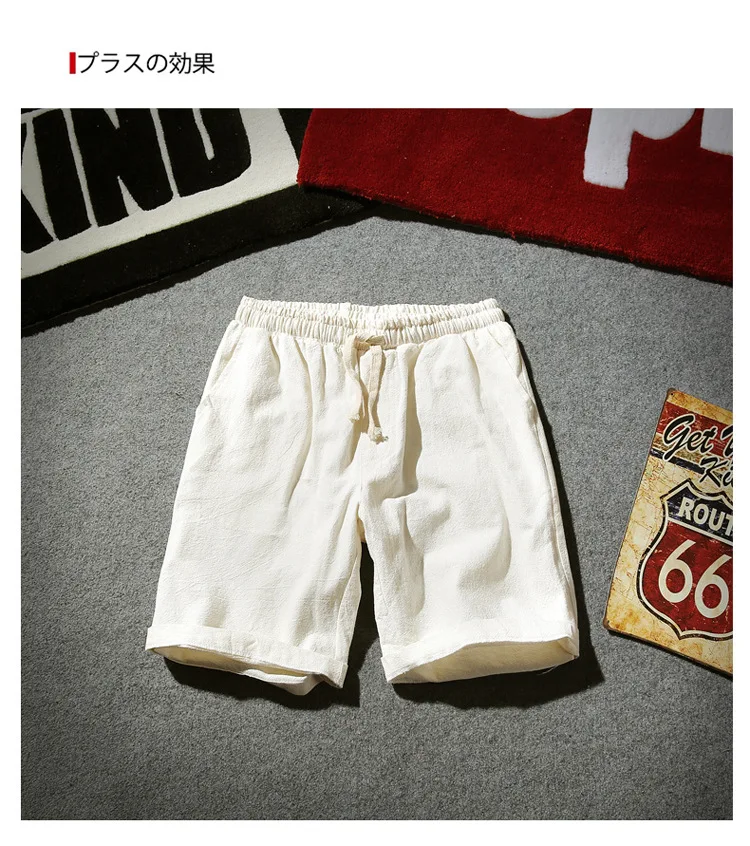 Sinicism Store красочные хлопковые льняные летние шорты мужские пляжные шорты мужские s тренировочные штаны цвета хаки Шорты повседневные белые спортивные шорты 5XL