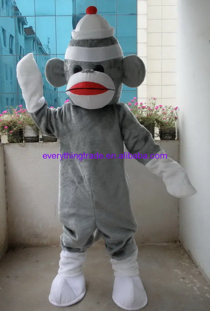 grey sock monkey