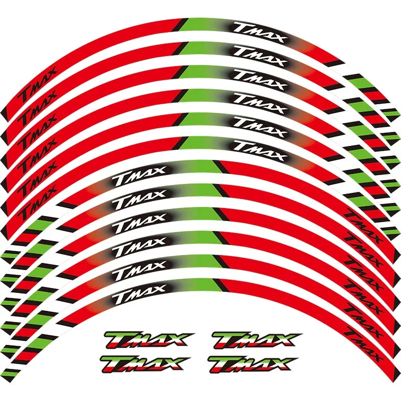 Высококачественные светоотражающие Стикеры для мотоциклов, наклейки на колеса для YAMAHA TMAX530 TMAX500 TMAX 500 530 15''