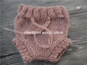 oggetti di scena per fotografia neonato pantaloncini in mohair. 1