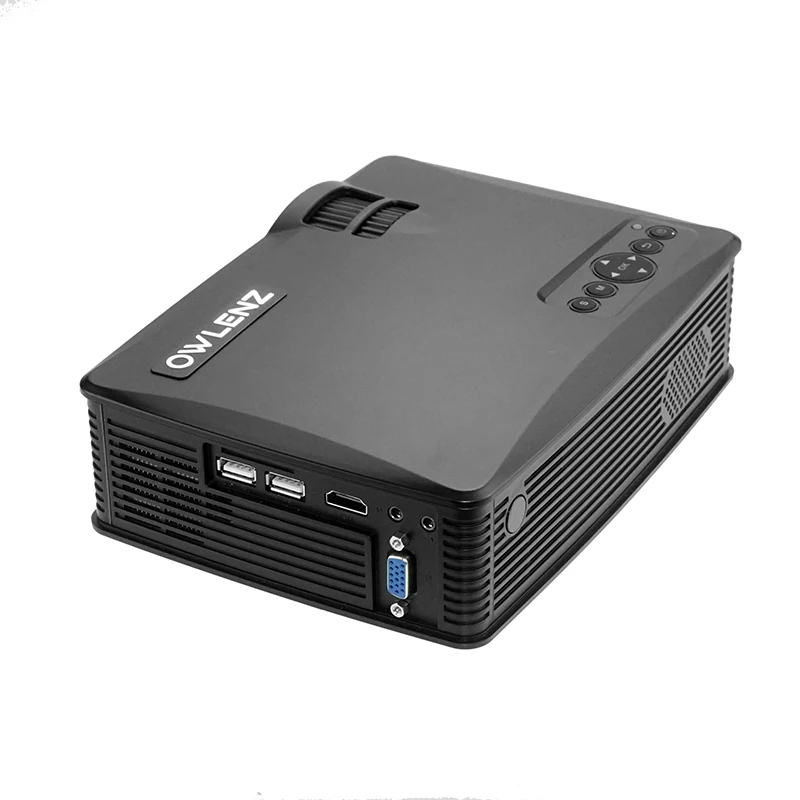 Owlenz SD60 мини светодио дный проектор 1500 люмен 1000:1 Поддержка 1080 P Wi Fi ЖК Multi Экран/airplay