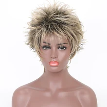 Feibin Short Blonde Wigs For Women Natural Straight Synthetic Wigs Heat Resistant Female Hair Pieces Feibin Short Blonde Wigs For Women Natural Straight Synthetic Wigs Heat Resistant Female Hair Pieces