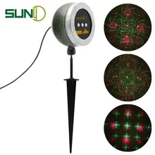 SUNY 3 отверстия РГР озеленение лазерный свет открытый Водонепроницаемый IP65 20 несколько шаблонов Полный Звезда проектор OBG-H200RGR