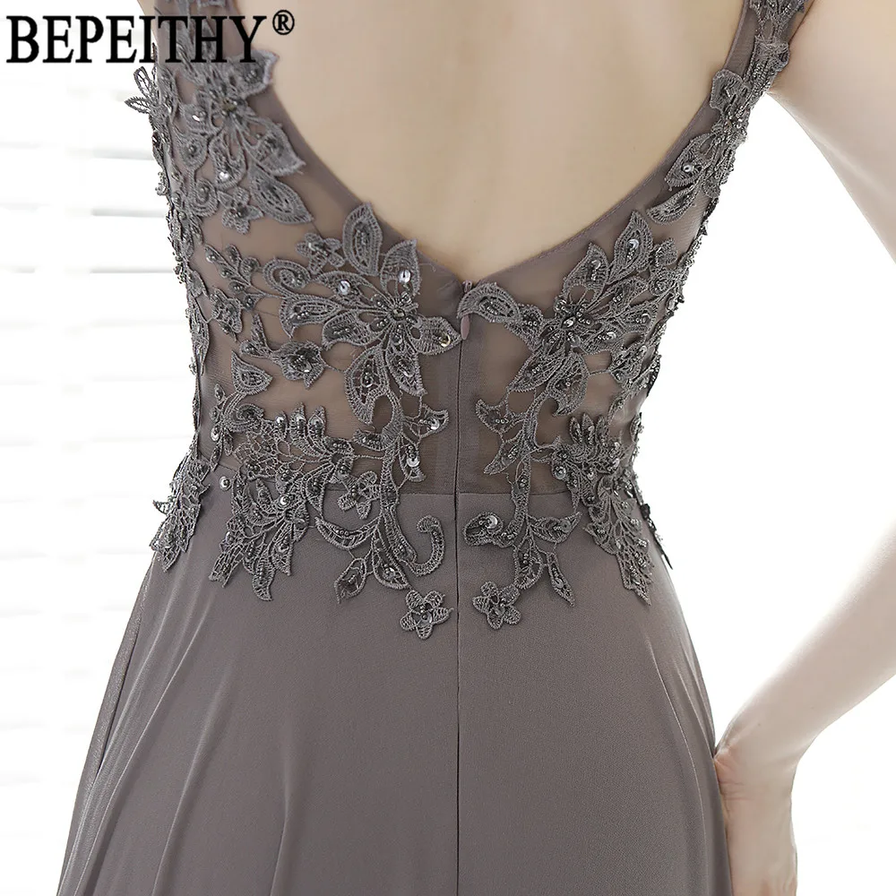 BEPEITHY vestido de festa, дизайн, v-образный вырез, аппликация, бисер, Длинное Элегантное платье, вечерние платья