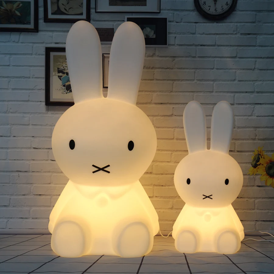 

Rabbit Lamp Led Night Light for Baby Children Kids Gift Animal Cartoon Decorative Lighting Bedside Desk Bedroom Living Room