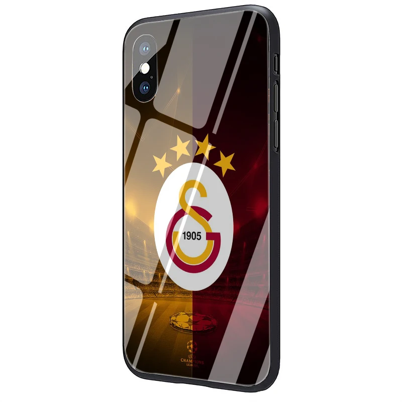 Турция Galatasaray мягкий чехол из закаленного стекла чехол для iPhone 5 5S SE 6 6s 7 8 plus X XR XS 11 pro Max - Цвет: G14