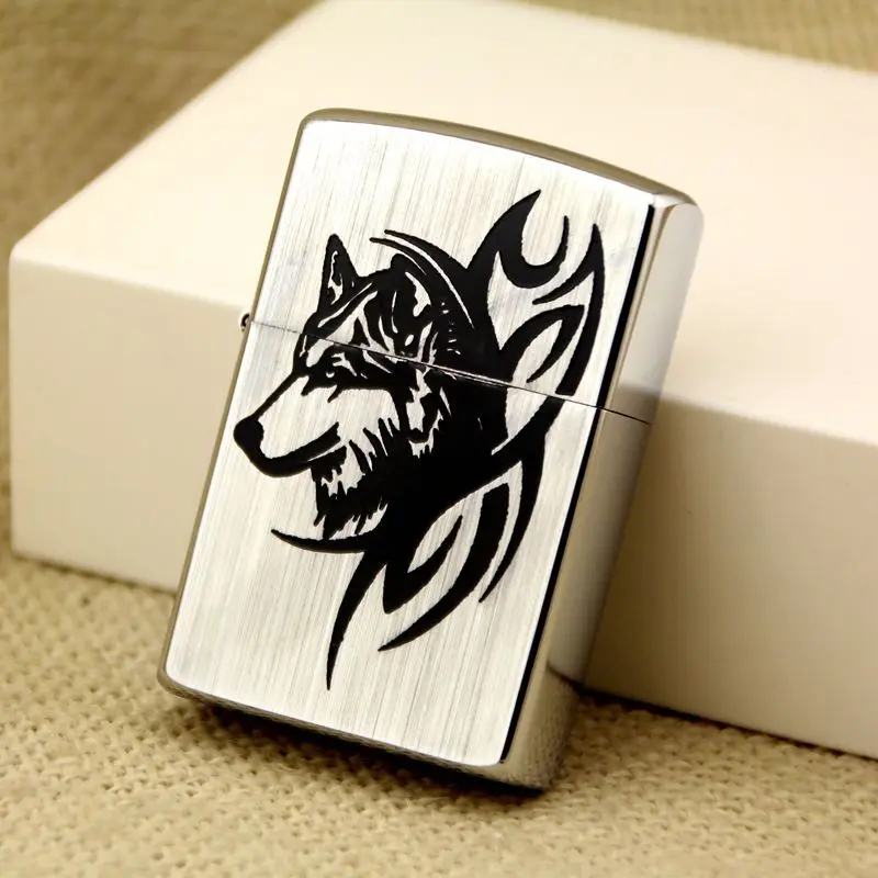 

Zorro Sharp Wolf Pure Copper High-grade Kerosene Lighter Creative Personality Metal Lighter Gift for Men Smoking Accessories