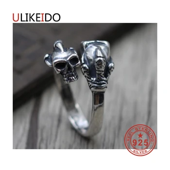 

100% Pure 925 Sterling Silver Jewelry Rings Adjust Vintage Mens Signet Ring For Women Special Christmas Gift 937