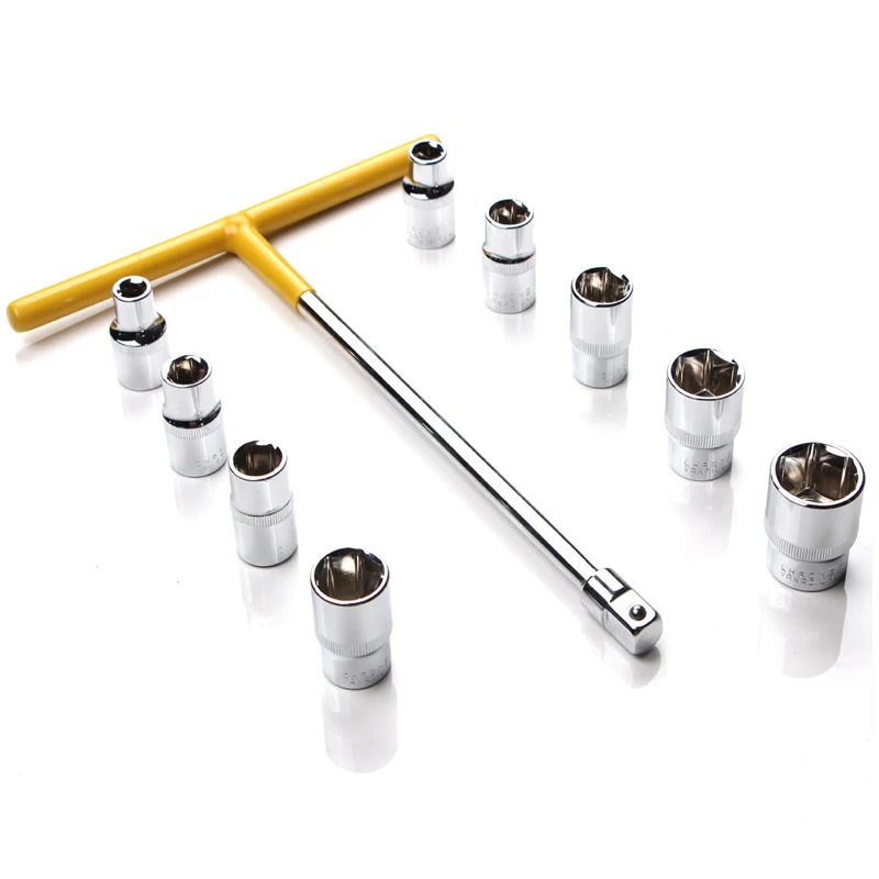 10 in 1 Socket Wrench Set Spanners Motorcycle Car Auto Tire Removal