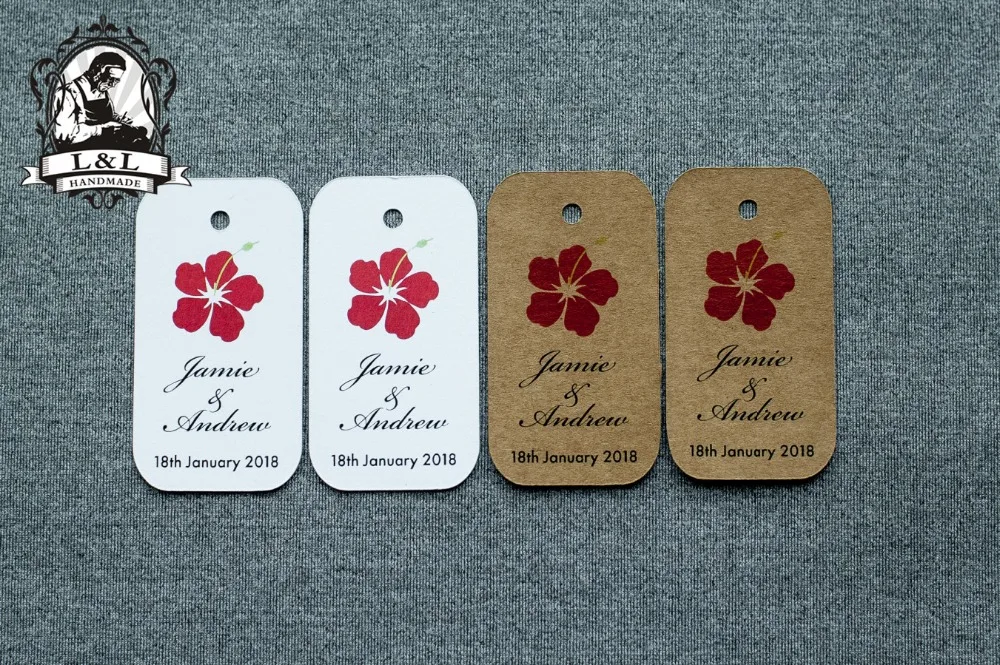 

#52 200 pcs 3.5x6.5cm kraft/white paper label wedding favor tags attend a wedding Label customization Happiness sweet label