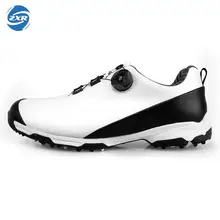 Zuoxiangru Новая мужская обувь для гольфа противоскользящая Водонепроницаемая вращающаяся Пряжка шнурки для кроссовок уличная профессиональная двойная обувь для гольфа