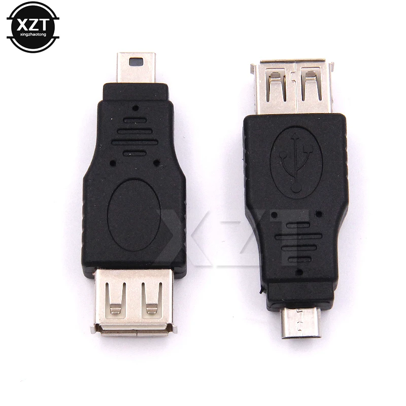 Высокое качество 10 шт. OTG 5pin F/M Mini USB Micro USB адаптер конвертер адаптер «Папа-мама» USB гаджеты