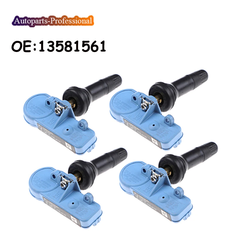 4 шт./лот для GMC Buick Cadillac Chevrolet TPMS датчик давления в шинах монитор 13581561 13589601 20922901
