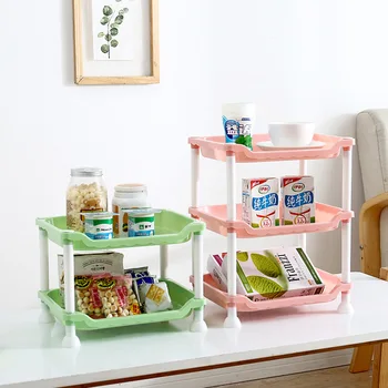 

Plastic Drain Hollow Multi-layers Storage Rack Kitchen Bathroom Organizer Holder Stackable Organizer Shelf Kitchen Shelving Rack